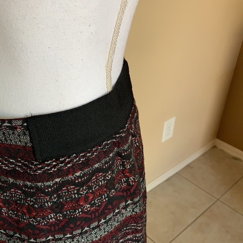 J.jill patterned skirt with elastic side - Picture 4 of 11